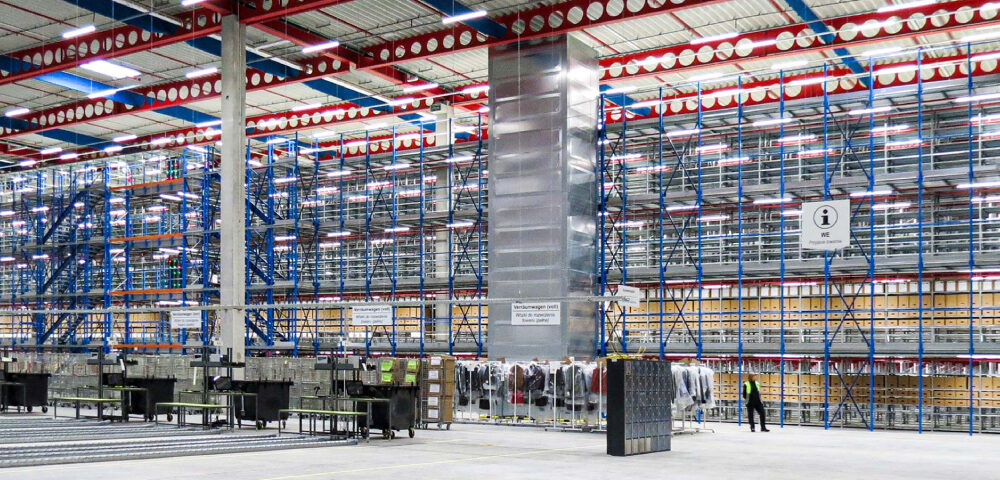 Picture showing a warehouse rack