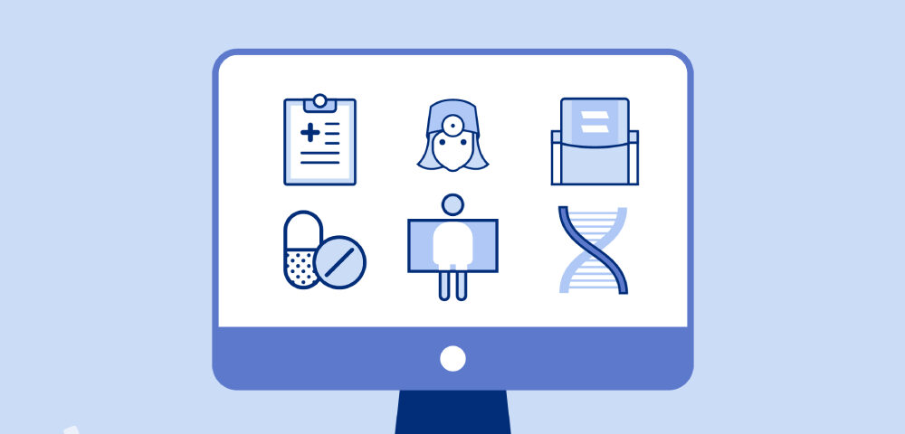 Animated picture of ecommerce in health industry