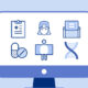 Animated picture of ecommerce in health industry